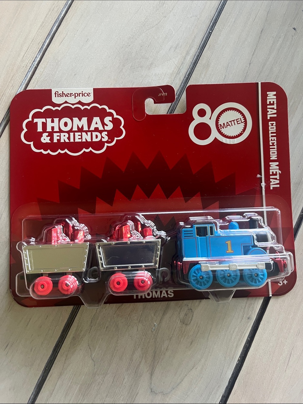 Fisher-Price Thomas Engine with Ruby Filled Coal Cars - Metal Edition